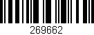 Código de barras (EAN, GTIN, SKU, ISBN): '269662'