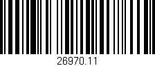 Código de barras (EAN, GTIN, SKU, ISBN): '26970.11'