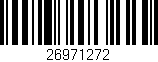 Código de barras (EAN, GTIN, SKU, ISBN): '26971272'