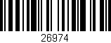 Código de barras (EAN, GTIN, SKU, ISBN): '26974'