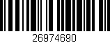 Código de barras (EAN, GTIN, SKU, ISBN): '26974690'