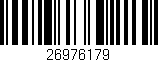 Código de barras (EAN, GTIN, SKU, ISBN): '26976179'