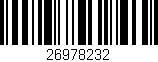 Código de barras (EAN, GTIN, SKU, ISBN): '26978232'