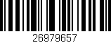 Código de barras (EAN, GTIN, SKU, ISBN): '26979657'