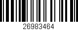 Código de barras (EAN, GTIN, SKU, ISBN): '26983464'