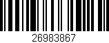 Código de barras (EAN, GTIN, SKU, ISBN): '26983867'