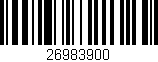 Código de barras (EAN, GTIN, SKU, ISBN): '26983900'