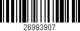 Código de barras (EAN, GTIN, SKU, ISBN): '26983907'