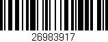 Código de barras (EAN, GTIN, SKU, ISBN): '26983917'