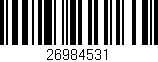 Código de barras (EAN, GTIN, SKU, ISBN): '26984531'