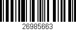 Código de barras (EAN, GTIN, SKU, ISBN): '26985663'