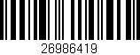 Código de barras (EAN, GTIN, SKU, ISBN): '26986419'