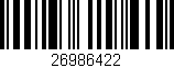 Código de barras (EAN, GTIN, SKU, ISBN): '26986422'