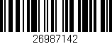 Código de barras (EAN, GTIN, SKU, ISBN): '26987142'