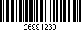 Código de barras (EAN, GTIN, SKU, ISBN): '26991268'