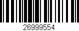 Código de barras (EAN, GTIN, SKU, ISBN): '26999554'