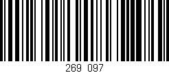 Código de barras (EAN, GTIN, SKU, ISBN): '269/097'