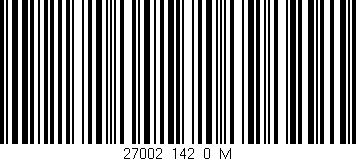 Código de barras (EAN, GTIN, SKU, ISBN): '27002_142_0_M'