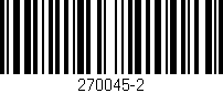 Código de barras (EAN, GTIN, SKU, ISBN): '270045-2'