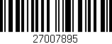 Código de barras (EAN, GTIN, SKU, ISBN): '27007895'