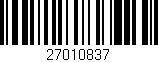 Código de barras (EAN, GTIN, SKU, ISBN): '27010837'