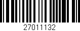 Código de barras (EAN, GTIN, SKU, ISBN): '27011132'