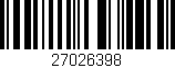 Código de barras (EAN, GTIN, SKU, ISBN): '27026398'