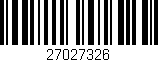 Código de barras (EAN, GTIN, SKU, ISBN): '27027326'