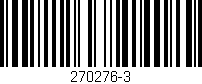 Código de barras (EAN, GTIN, SKU, ISBN): '270276-3'