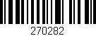 Código de barras (EAN, GTIN, SKU, ISBN): '270282'