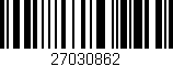 Código de barras (EAN, GTIN, SKU, ISBN): '27030862'