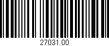 Código de barras (EAN, GTIN, SKU, ISBN): '27031.00'