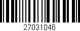Código de barras (EAN, GTIN, SKU, ISBN): '27031046'