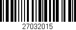 Código de barras (EAN, GTIN, SKU, ISBN): '27032015'