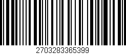 Código de barras (EAN, GTIN, SKU, ISBN): '2703283365399'
