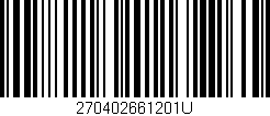 Código de barras (EAN, GTIN, SKU, ISBN): '270402661201U'