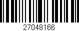 Código de barras (EAN, GTIN, SKU, ISBN): '27048166'