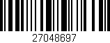 Código de barras (EAN, GTIN, SKU, ISBN): '27048697'