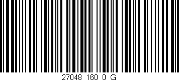 Código de barras (EAN, GTIN, SKU, ISBN): '27048_160_0_G'