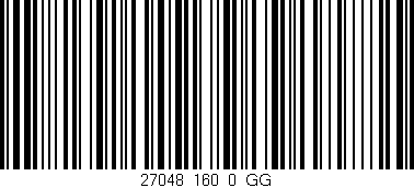 Código de barras (EAN, GTIN, SKU, ISBN): '27048_160_0_GG'