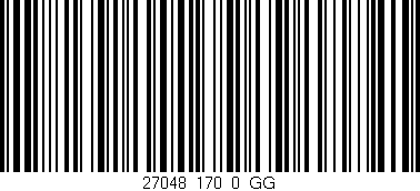 Código de barras (EAN, GTIN, SKU, ISBN): '27048_170_0_GG'