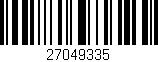 Código de barras (EAN, GTIN, SKU, ISBN): '27049335'