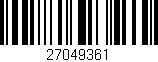 Código de barras (EAN, GTIN, SKU, ISBN): '27049361'