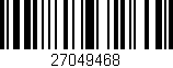 Código de barras (EAN, GTIN, SKU, ISBN): '27049468'