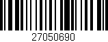 Código de barras (EAN, GTIN, SKU, ISBN): '27050690'