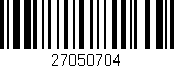 Código de barras (EAN, GTIN, SKU, ISBN): '27050704'