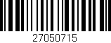 Código de barras (EAN, GTIN, SKU, ISBN): '27050715'