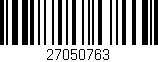 Código de barras (EAN, GTIN, SKU, ISBN): '27050763'