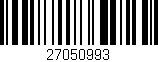 Código de barras (EAN, GTIN, SKU, ISBN): '27050993'