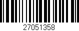 Código de barras (EAN, GTIN, SKU, ISBN): '27051358'